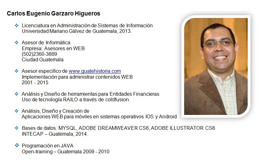 Hoja de Vida de Carlos Garzaro
